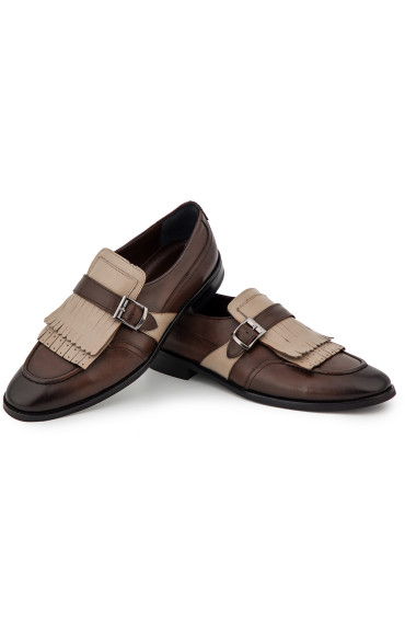 Ανδρικά Monk Strap Παπούτσια Καφέ 1590