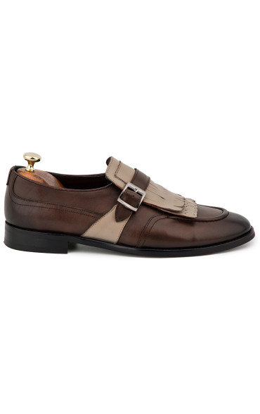 Ανδρικά Monk Strap Παπούτσια Καφέ 1590