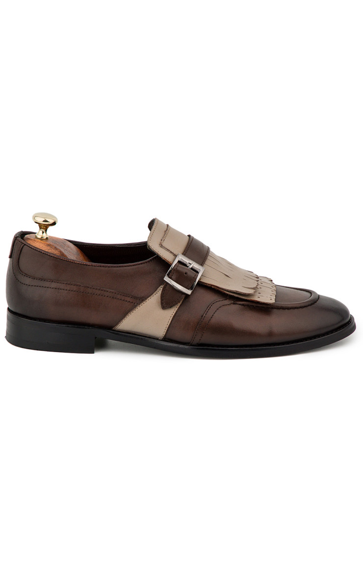 Ανδρικά Monk Strap Παπούτσια Καφέ 1590