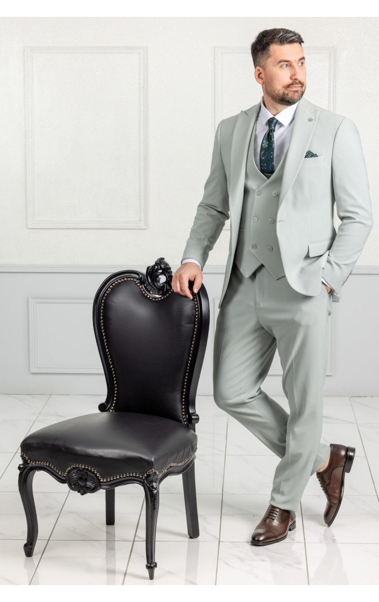 Ανδρικό Κοστούμι Γκρί Φυστικί 2760