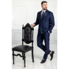 Γαμπριάτικο Σετ Ανδρικό Κοστούμι Blue Black 1530