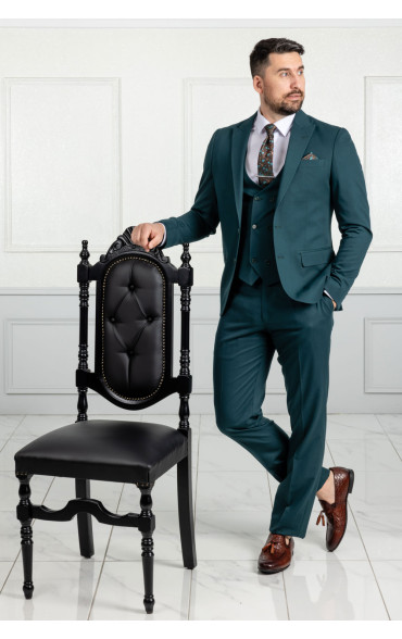 Ανδρικό Κοστούμι Πετρόλ 9340