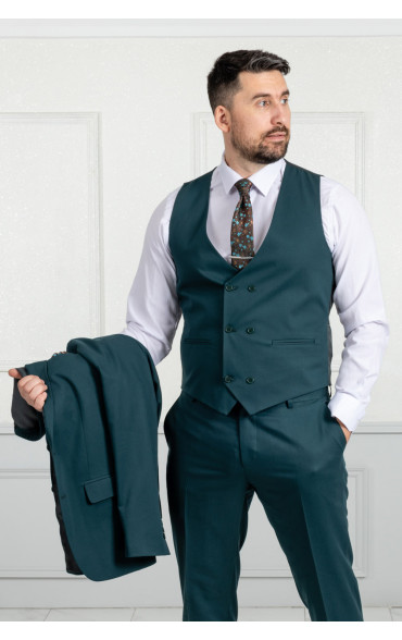 Ανδρικό Κοστούμι Πετρόλ 9340