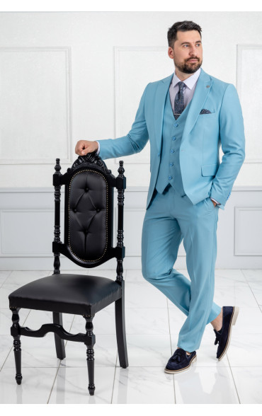 Ανδρικό Κοστούμι Θαλασσί Γαλάζιο 9360
