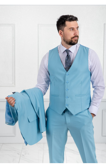 Ανδρικό Κοστούμι Θαλασσί Γαλάζιο 9360