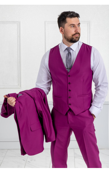 Ανδρικό Κοστούμι Ματζέντα Μωβ 9370