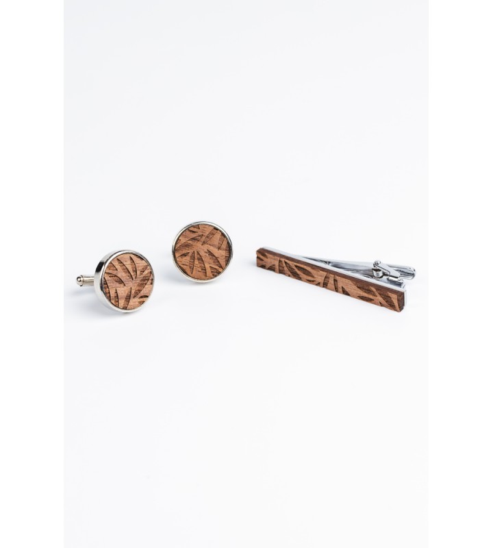 Set of Cufflinks and Tie Clip A19Z97 
