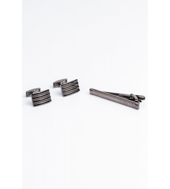 Set of Cufflinks and Tie Clip A19Z104