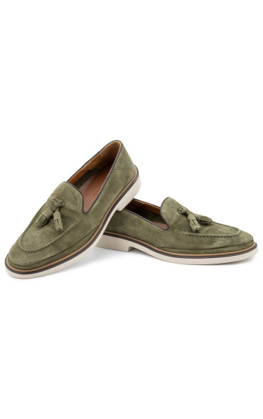 Ανδρικά Loafer Παπούτσια Λαδί 1080
