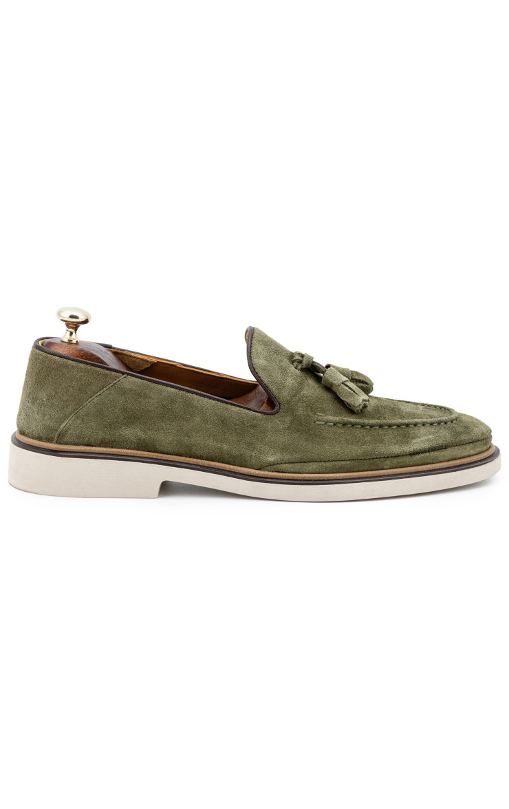 Ανδρικά Loafer Παπούτσια Λαδί 1080