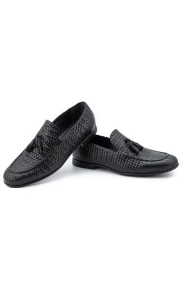 Ανδρικά Loafer Παπούτσια Μαύρα 1100