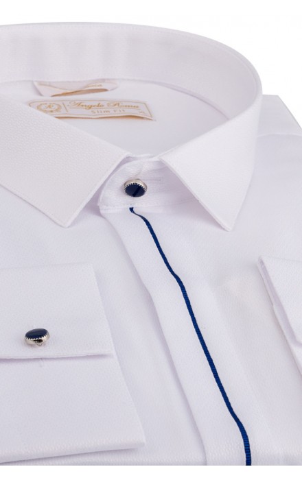 Γαμπριάτικο Πουκάμισο Λευκό για γραβάτα 485