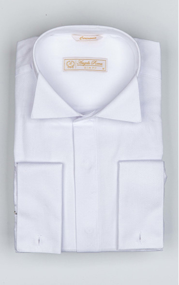Λευκό πουκάμισο γαμπριάτικο για παπιγιόν 793