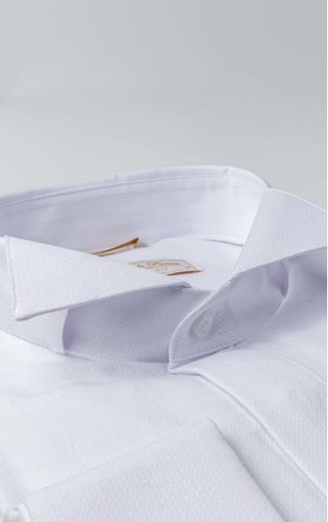 Λευκό πουκάμισο γαμπριάτικο για παπιγιόν 793