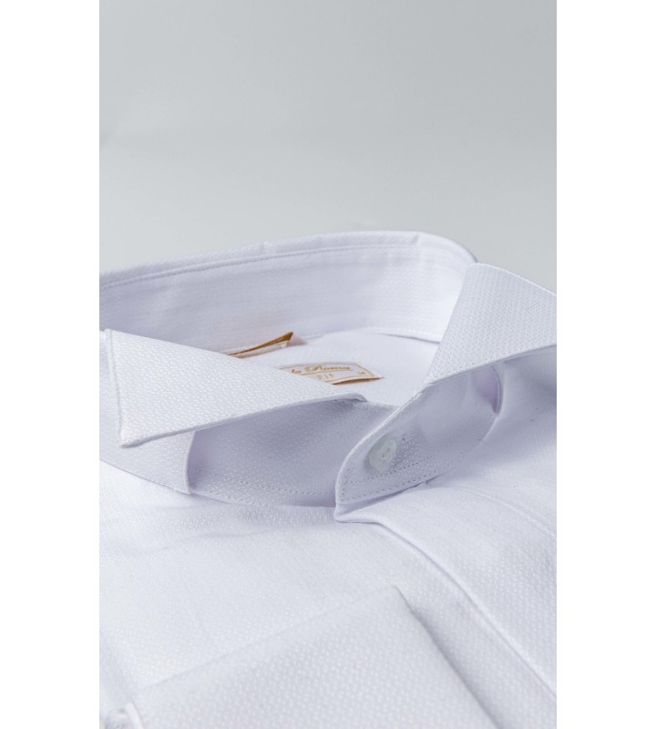 Λευκό πουκάμισο γαμπριάτικο για παπιγιόν 793