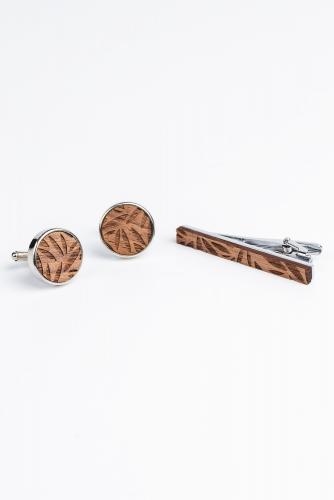 Set of Cufflinks and Tie Clip A19Z97 