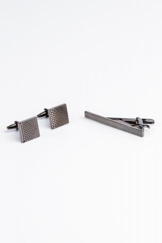 Set of Cufflinks and Tie Clip A19Z99 