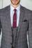 Men's Gray Checkered Suit A21K6250